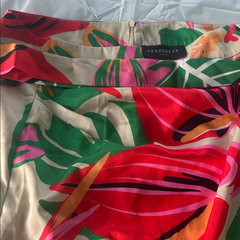 Lexdreezy Women's Multicolor Floral Skirt